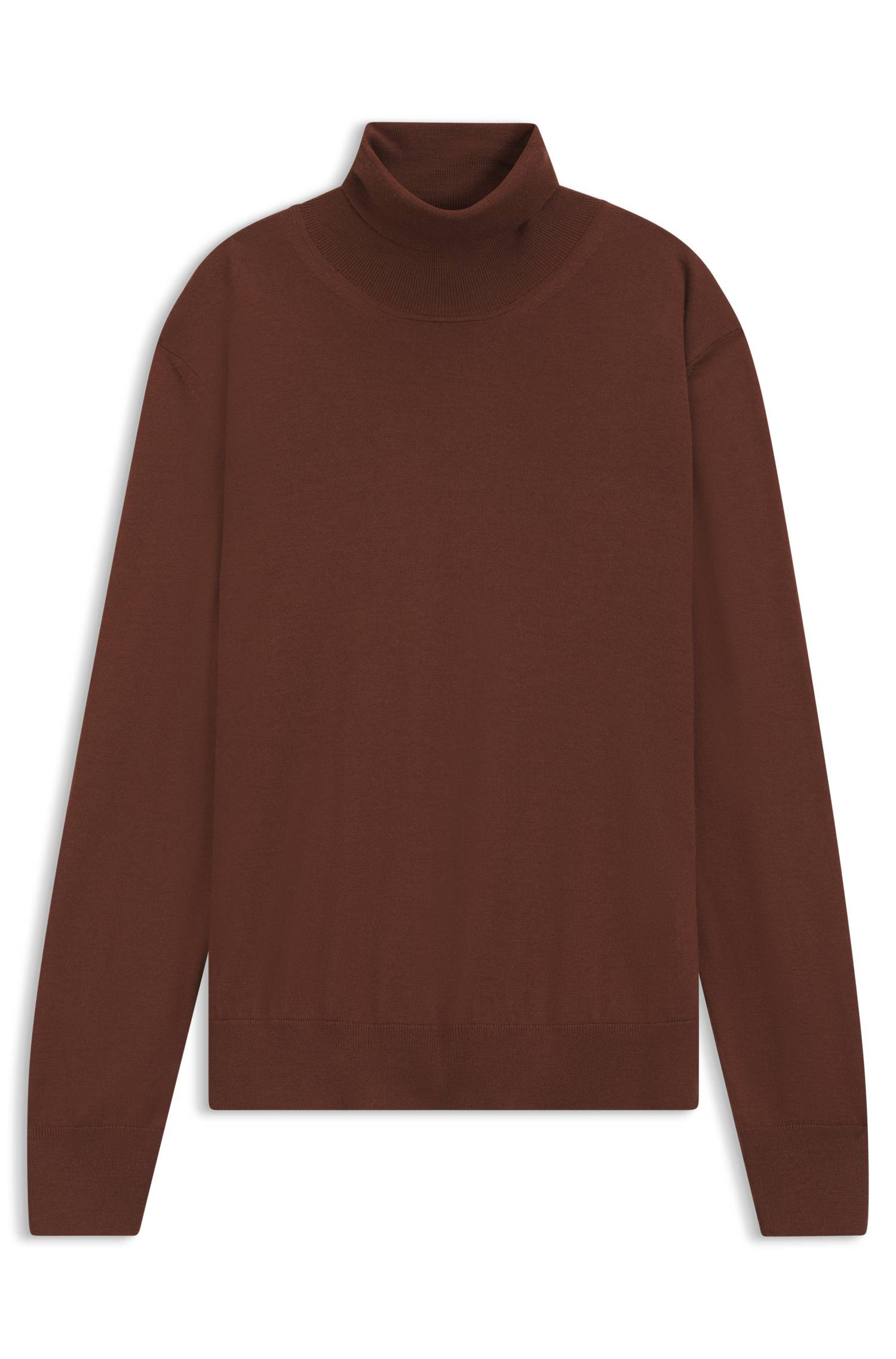 Boss Rollneck sweater in extra-fine merino wool tröjor herr – bild 4