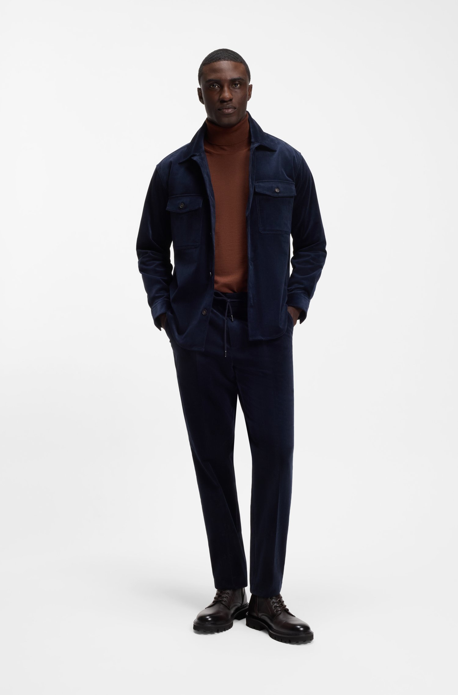 Boss Rollneck sweater in extra-fine merino wool tröjor herr – bild 2