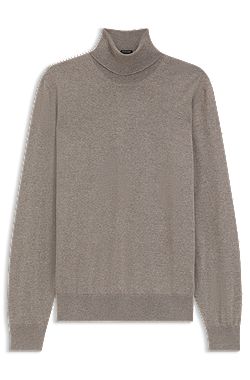 Rollneck sweater in extra-fine merino wool