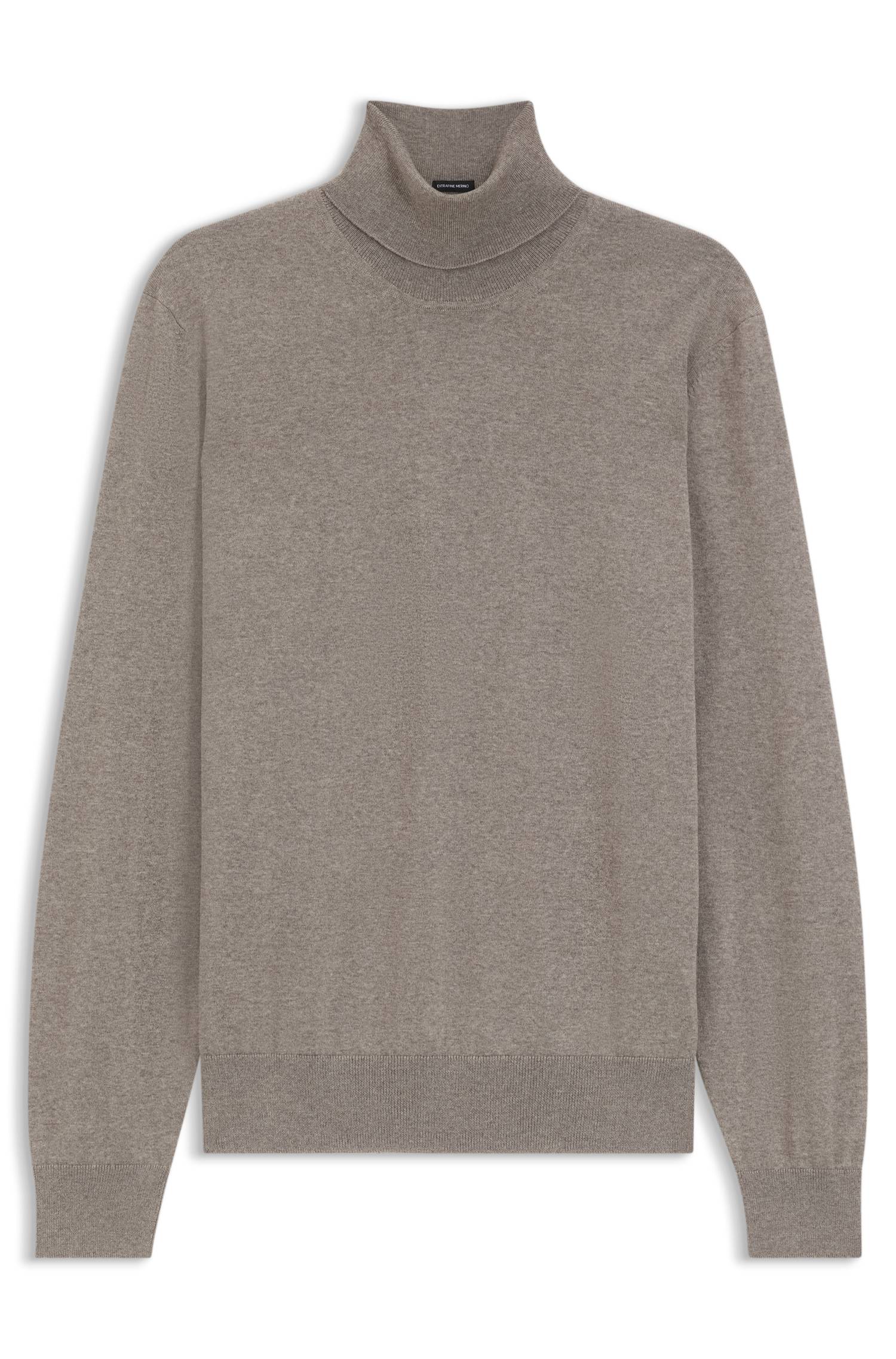 Boss Rollneck sweater in extra-fine merino wool tröjor herr – bild 4