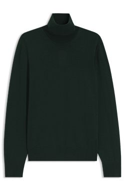 Rollneck sweater in extra-fine merino wool
