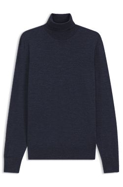 Rollkragenpullover aus extrafeiner Merinowolle