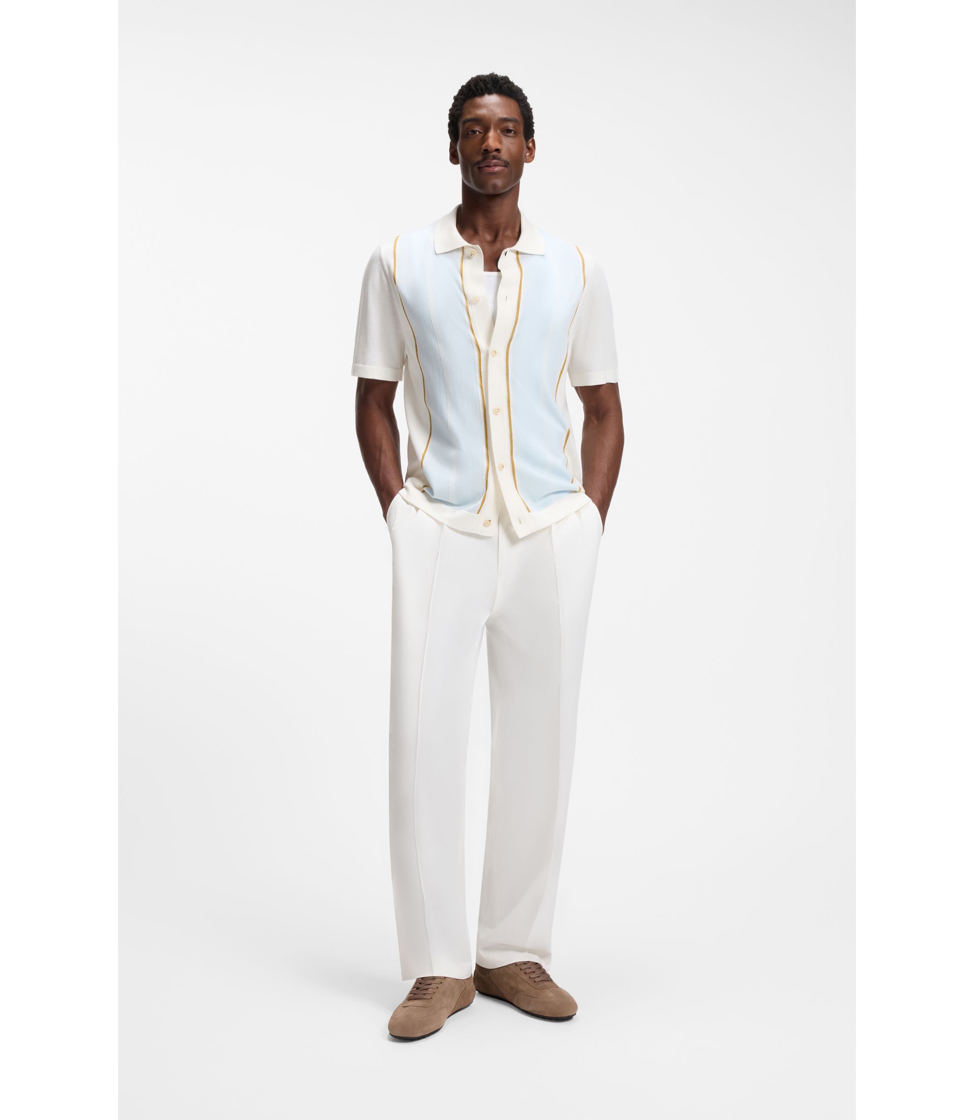 カラーブロックカーディガン MARNI(マルニ)】 カシミアカラーブロックカーディガン｜PARIGOT ONLINE