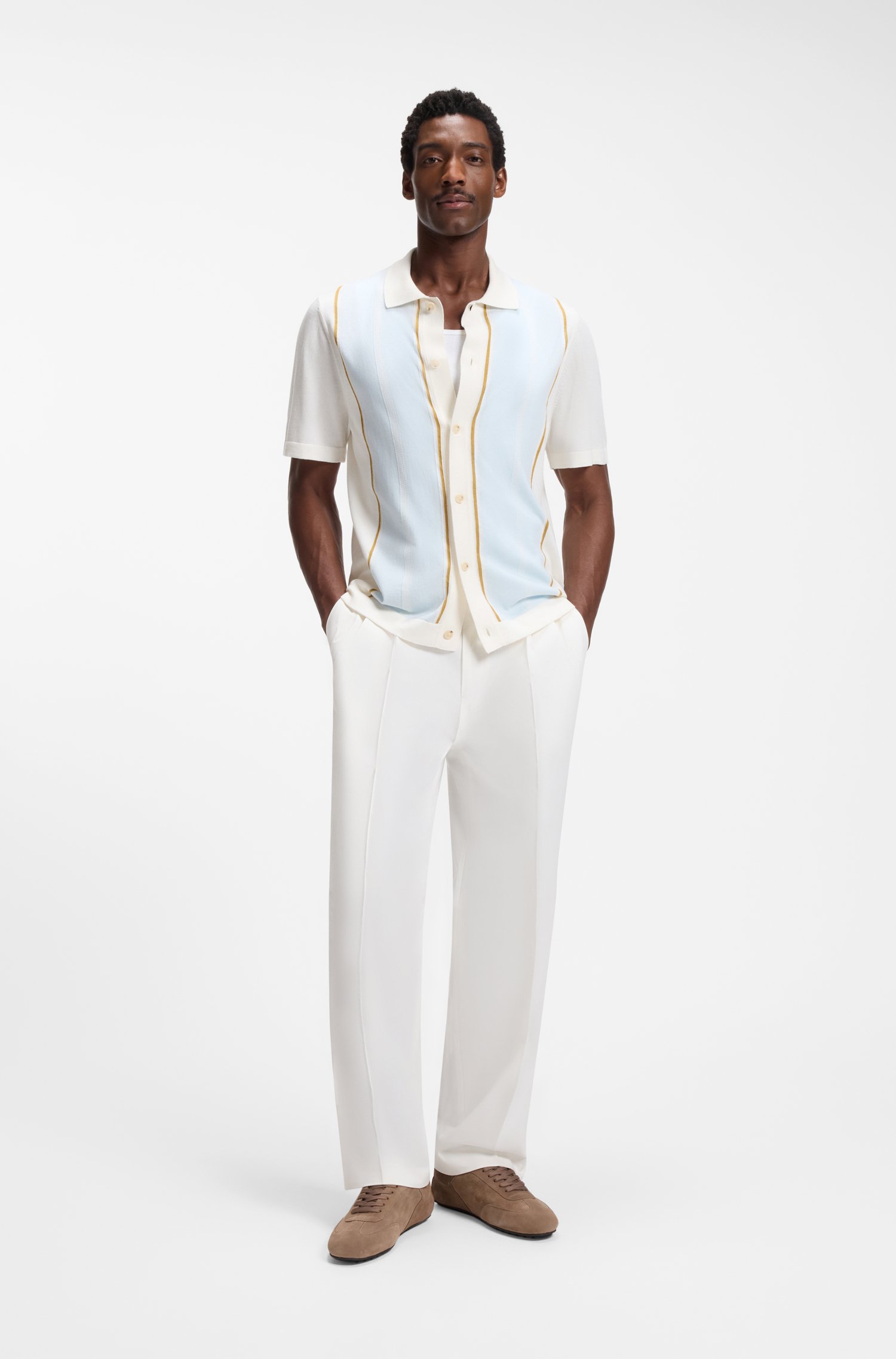 Boss Colour-blocked cardigan herr – bild 2