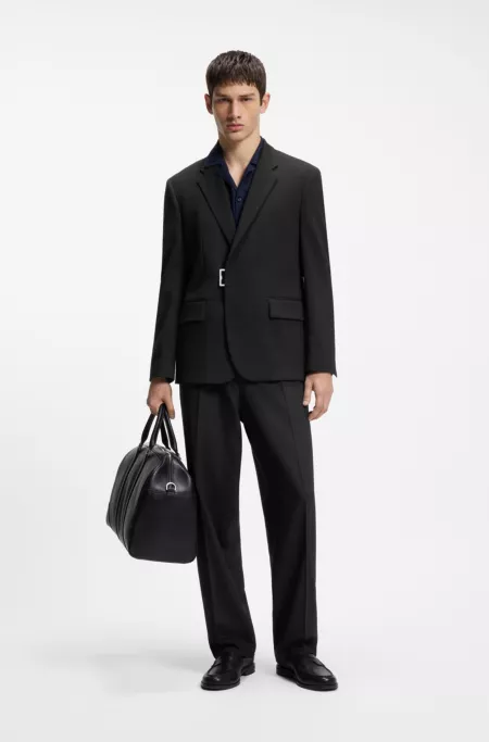 Veste de costume Slim avec fermeture à boucle en métal