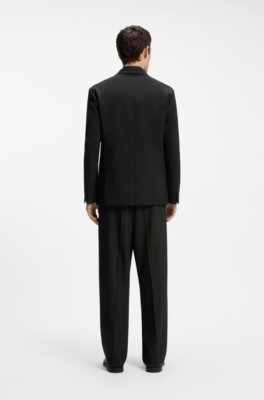 Hugo Slim-fit suit jacket with metal buckle closure kavajer herr – bild 2