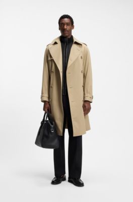 Cotton sweatshirt with zip neck, Black