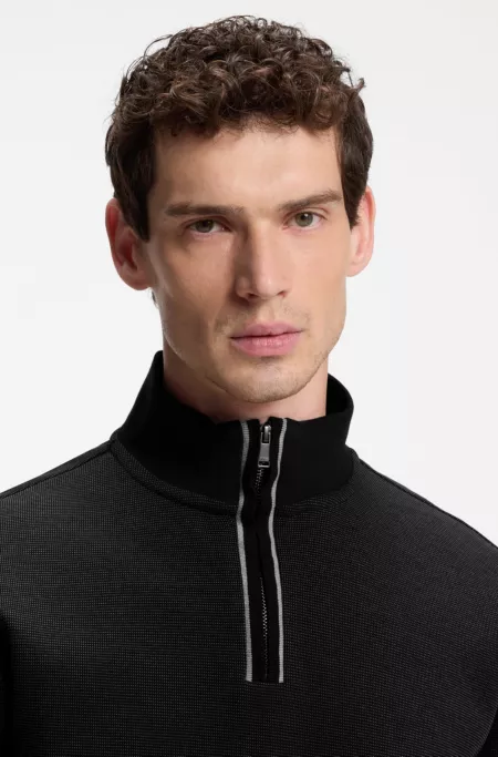 Sweatshirt mit Trichterkragen aus Baumwolle
