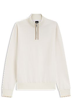 Funnel-neck cotton sweatshirt 
