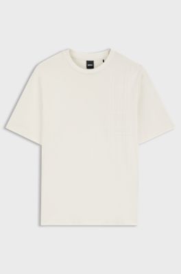 Cotton-jersey T-shirt in regular fit, Natural