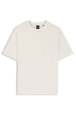 Boss Cotton-jersey T-shirt in regular fit herr – bild 4