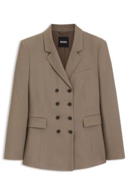 Boss Slim-fit blazer in gabardine twill dam – bild 4