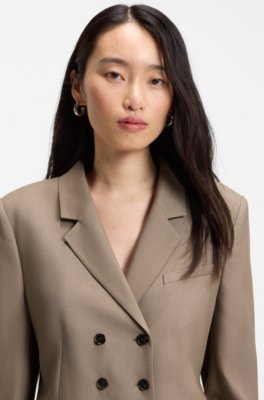 Boss Slim-fit blazer in gabardine twill dam – bild 3