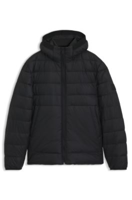 Water-repellent jacket with herringbone tape, Black