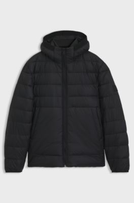 Water-repellent jacket with herringbone tape, Black