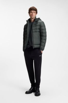 Water-repellent jacket with herringbone tape, Dark Green
