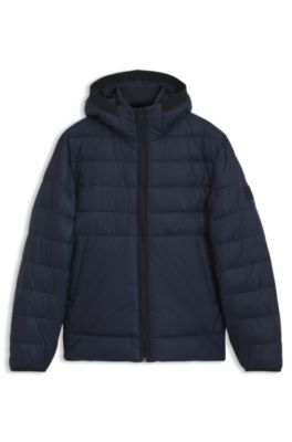 Water-repellent jacket with herringbone tape, Dark Blue