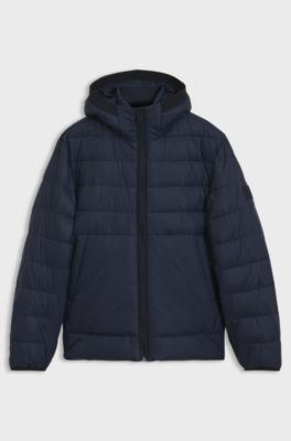 Water-repellent jacket with herringbone tape, Dark Blue