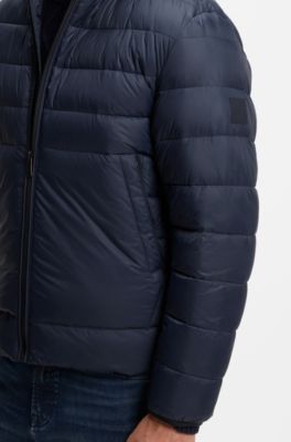 Water-repellent jacket with herringbone tape, Dark Blue