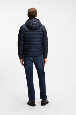 Water-repellent jacket with herringbone tape, Dark Blue