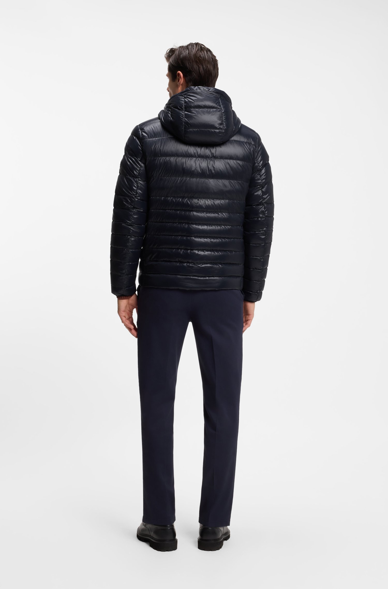 Boss Hooded down jacket in water-repellent fabric jackor herr – bild 2