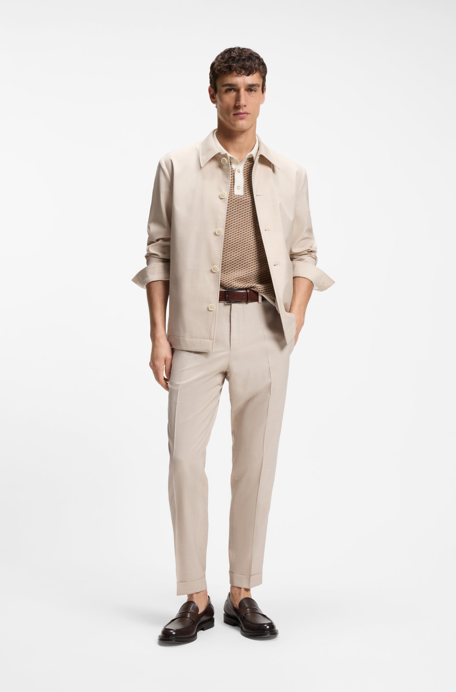 Boss Italian-made loafers in soft leather herr – bild 2
