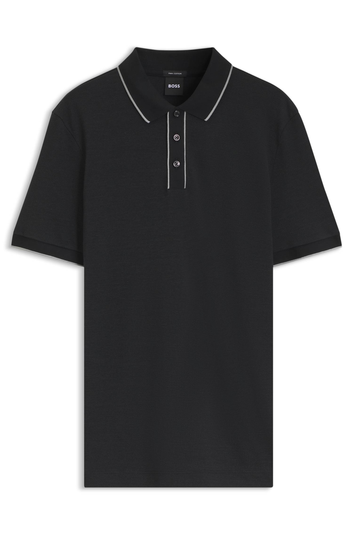 Boss Regular-fit polo shirt in cotton pikéer herr – bild 4