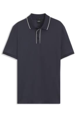 Boss Regular-fit polo shirt in cotton pikéer herr – bild 4