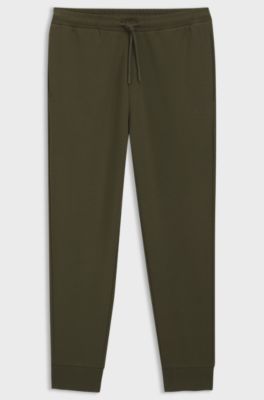 Modern regular-fit trousers in stretch cotton, Olive