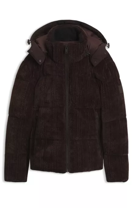 Relaxed-Fit Steppjacke mit abnehmbarer Kapuze