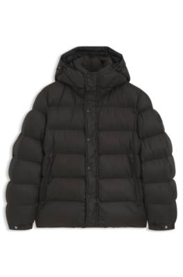 Boss Water-repellent hooded puffer jacket dunjackor herr – bild 4