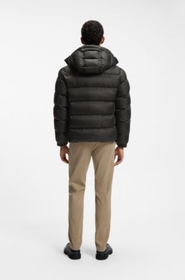 Boss Water-repellent hooded puffer jacket dunjackor herr – bild 2