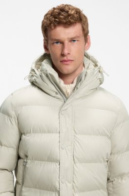 Boss Water-repellent hooded puffer jacket dunjackor herr – bild 3