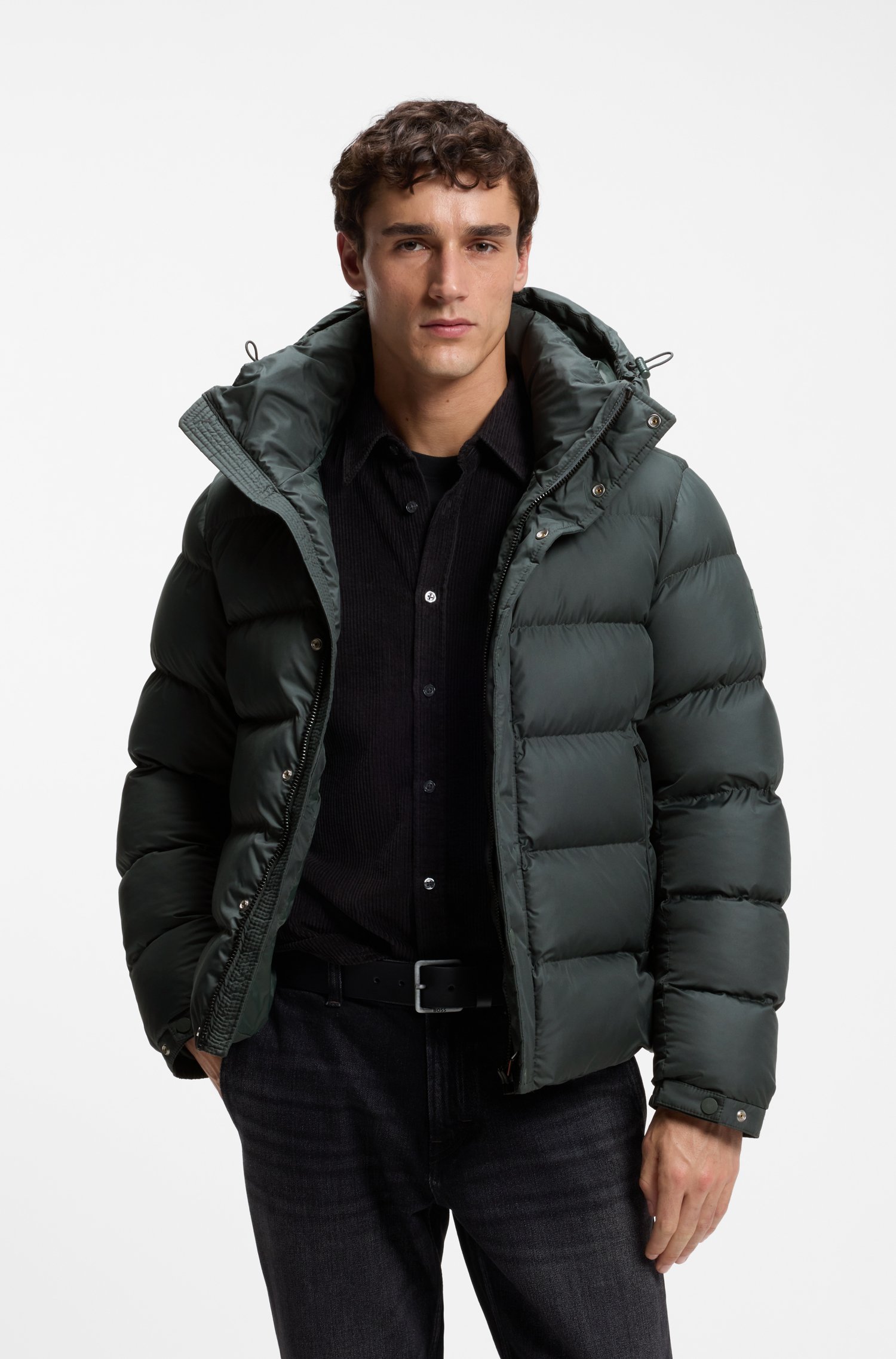 Boss Water-repellent hooded puffer jacket jackor herr