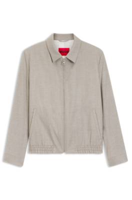 Slim-fit jacket in stretch twill 1