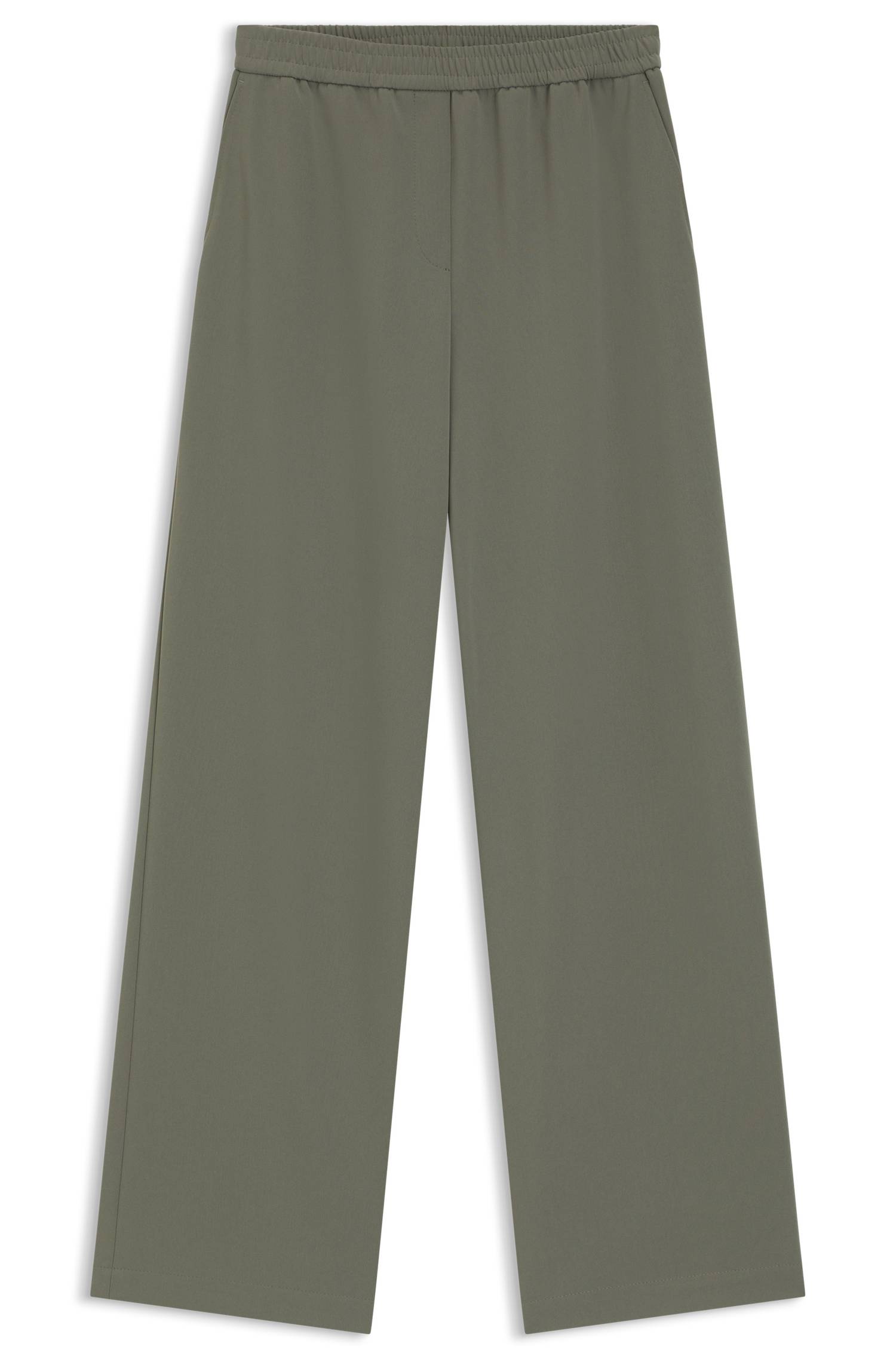 Boss Relaxed-fit trousers in anti-static Japanese crepe byxor dam – bild 4