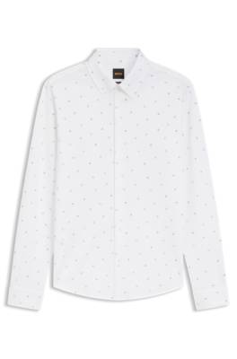 Relaxed-fit shirt in printed cotton jersey 1
