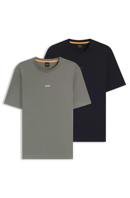 Lot de deux t-shirts Relaxed en coton stretch