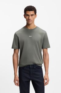 Two-pack of relaxed-fit T-shirts in stretch cotton, Dark Blue