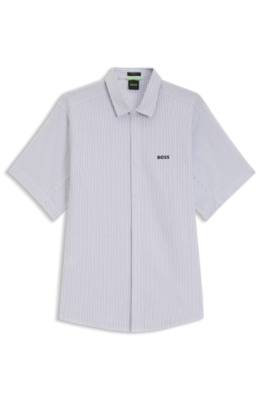 Regular-fit shirt in cotton piqué 1