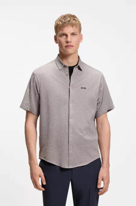 Chemise Regular en piqué de coton