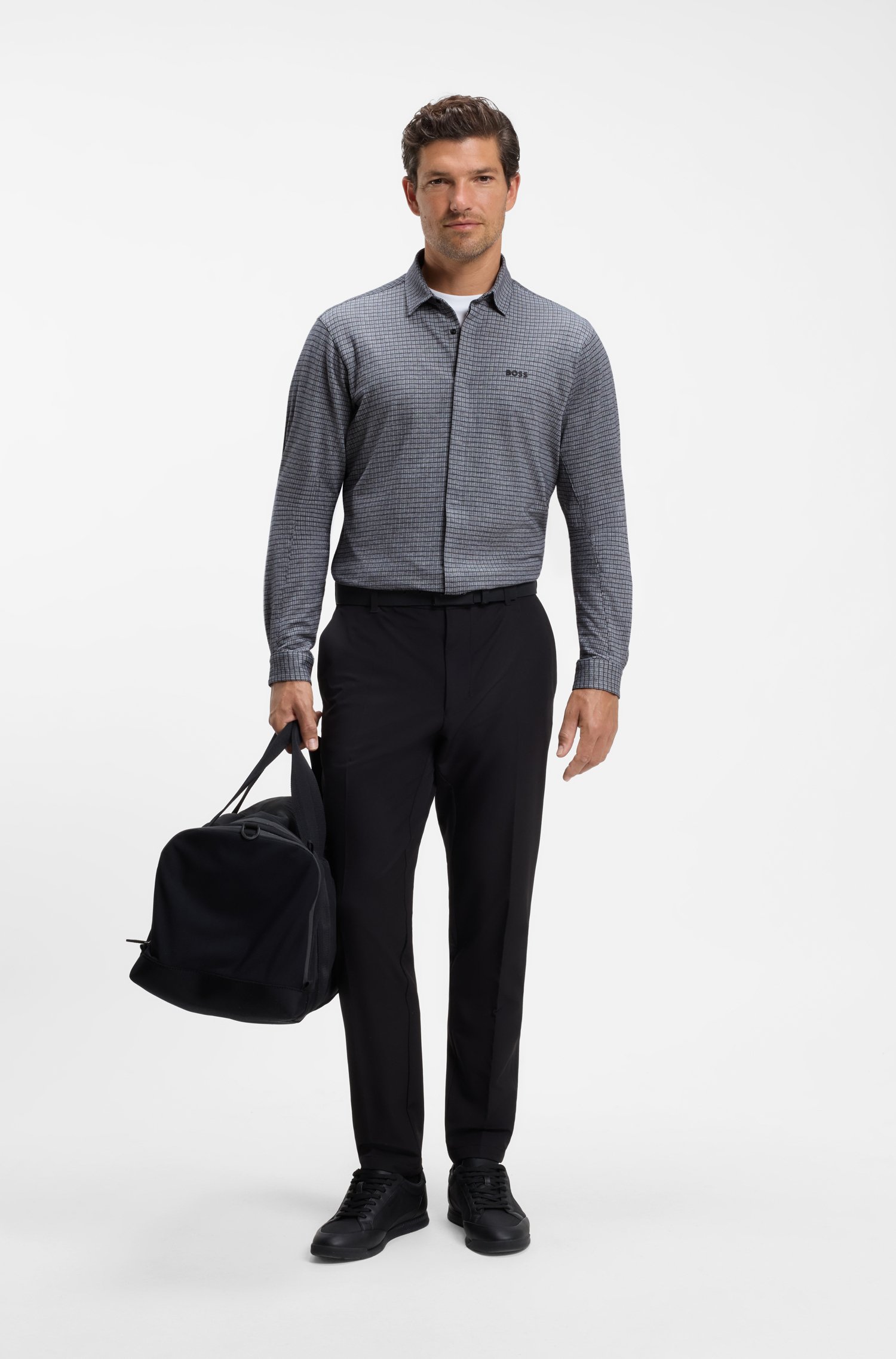 Boss Cotton-piqué shirt skjortor & blusar herr – bild 2