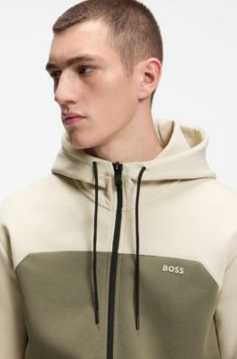 Surv&ecirc;tement Regular en coton stretch, Blanc / Vert