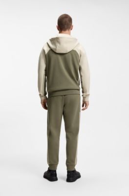 Surv&ecirc;tement Regular en coton stretch, Blanc / Vert