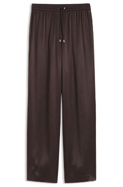 Relaxed-fit trousers in satin