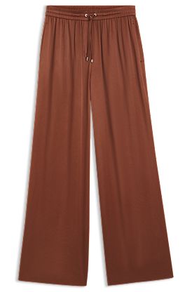 Relaxed-fit trousers in satin
