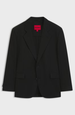 All-gender blazer with notch lapels, Black
