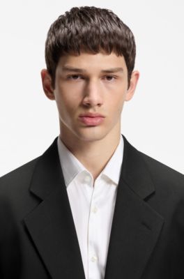 All-gender blazer with notch lapels, Black