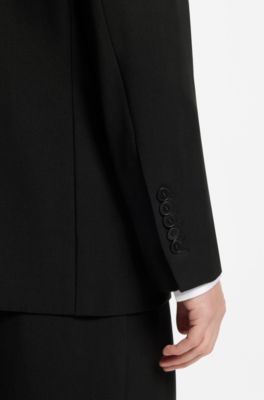 All-gender blazer with notch lapels, Black