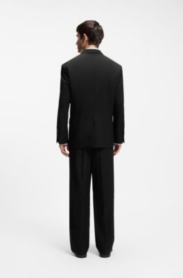 All-gender blazer with notch lapels, Black